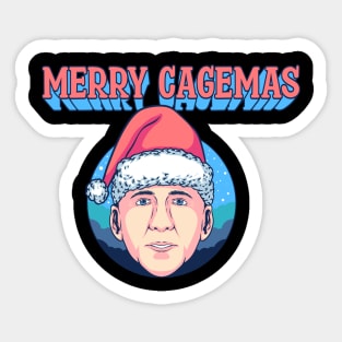 Merry Cagemas Christmas Nicolas Cage Knit Sticker